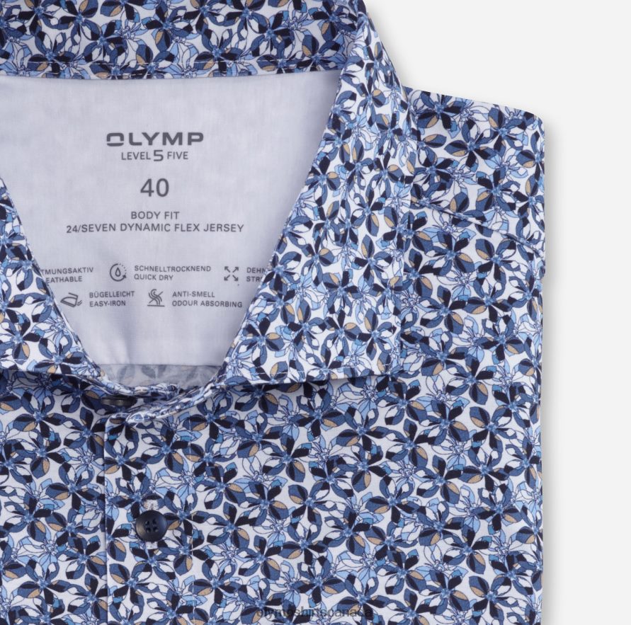 OLYMP Level Five 24/Seven Body Fit Business Shirt Kent Natural H2P42H487 Clothing