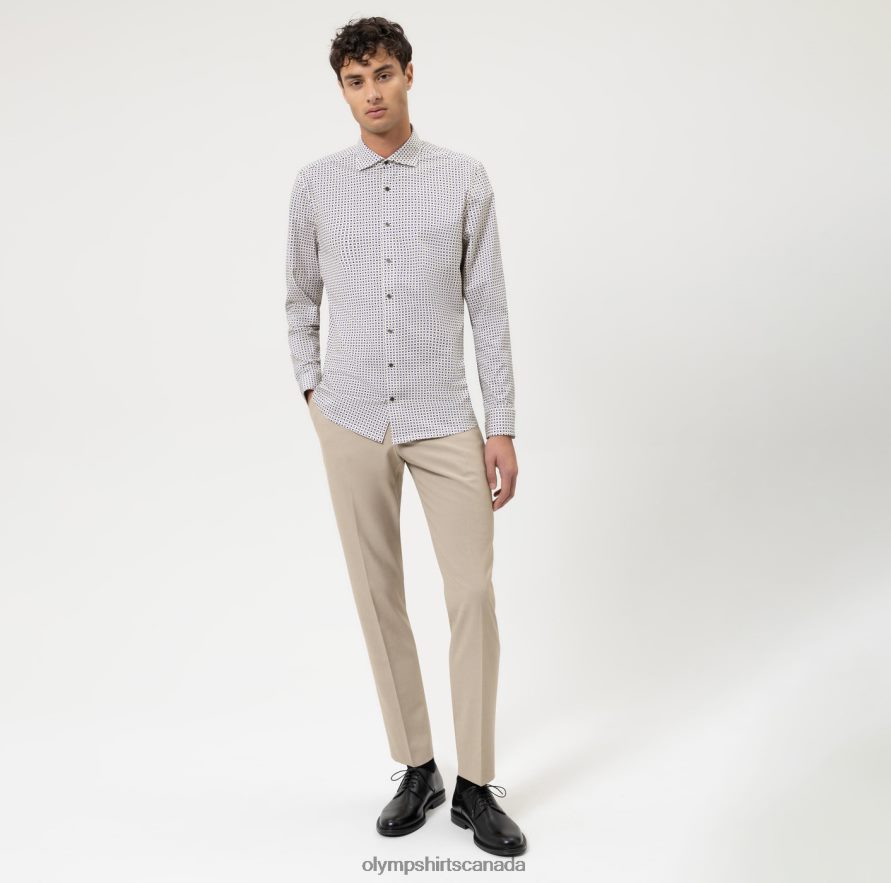 OLYMP Level Five 24/Seven Body Fit Business Shirt Kent Natural H2P42H773 Clothing