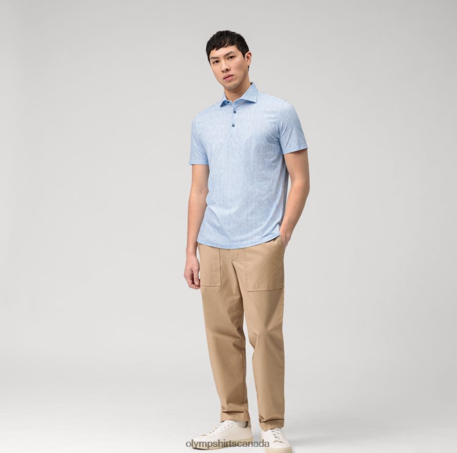 OLYMP Level Five 24/Seven Body Fit Business Shirt Kent Royal H2P42H378 Clothing