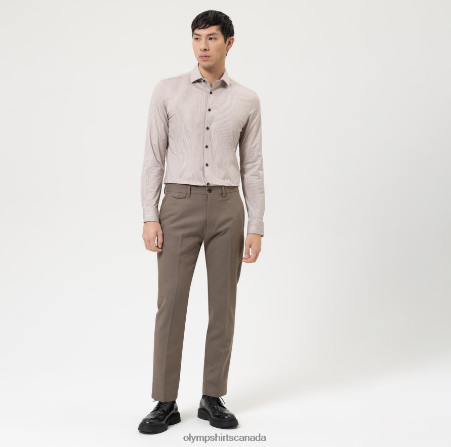 OLYMP Level Five 24/Seven Body Fit Business Shirt Modern Kent Natural H2P42H600 Clothing