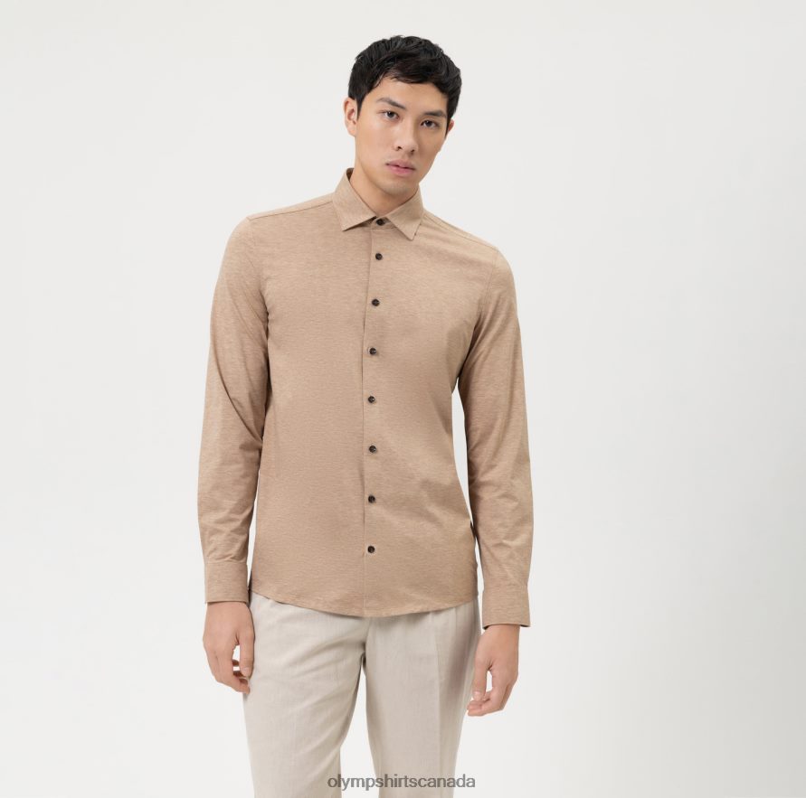 OLYMP Level Five 24/Seven Body Fit Business Shirt New York Kent Natural H2P42H347 Clothing