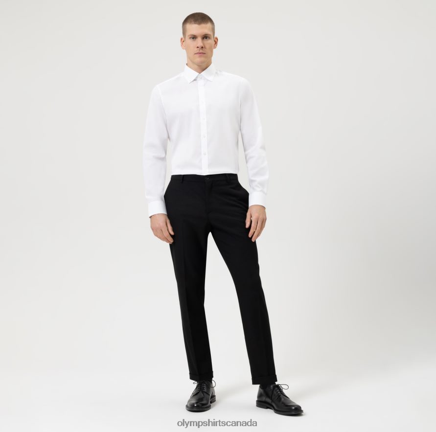 OLYMP Level Five Body Fit Business Shirt Button-Down White H2P42H855 Clothing
