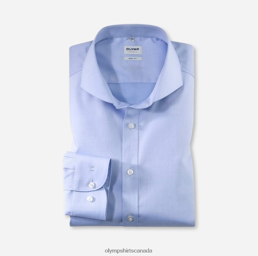 OLYMP Level Five Body Fit Business Shirt Cutaway Bleu H2P42H841 Clothing