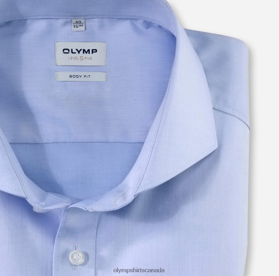 OLYMP Level Five Body Fit Business Shirt Cutaway Bleu H2P42H841 Clothing