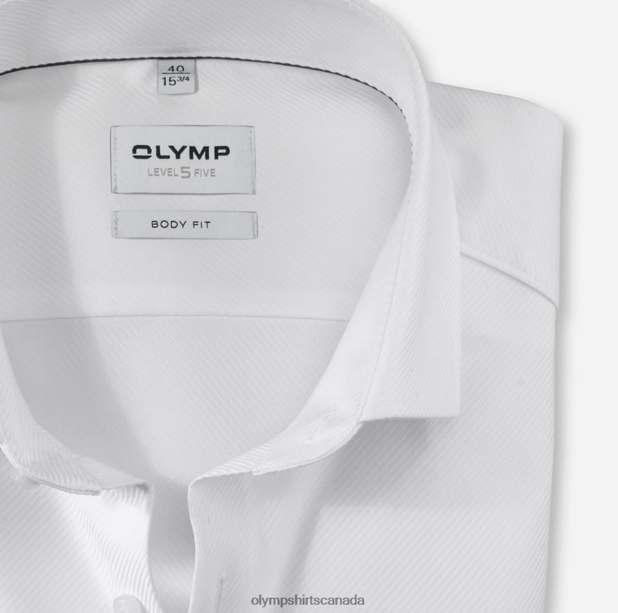 OLYMP Level Five Body Fit Business Shirt Long Sleeve Extra Long Royal Kent White H2P42H858 Clothing