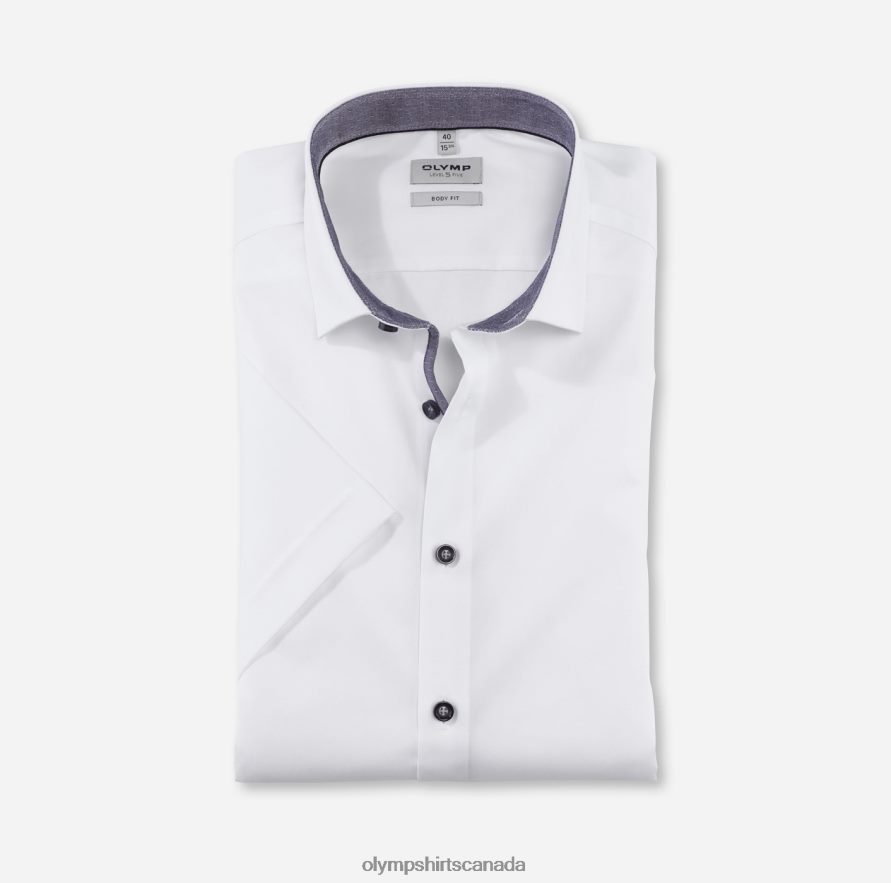 OLYMP Level Five Body Fit Business Shirt Modern Kent Anthracite H2P42H687 Clothing