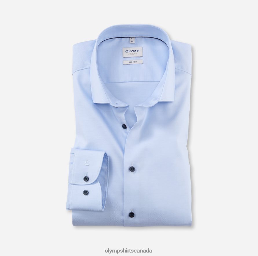 OLYMP Level Five Body Fit Business Shirt Modern Kent Ozone H2P42H445 Clothing
