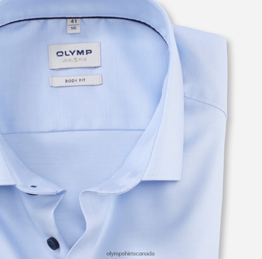 OLYMP Level Five Body Fit Business Shirt Modern Kent Ozone H2P42H445 Clothing