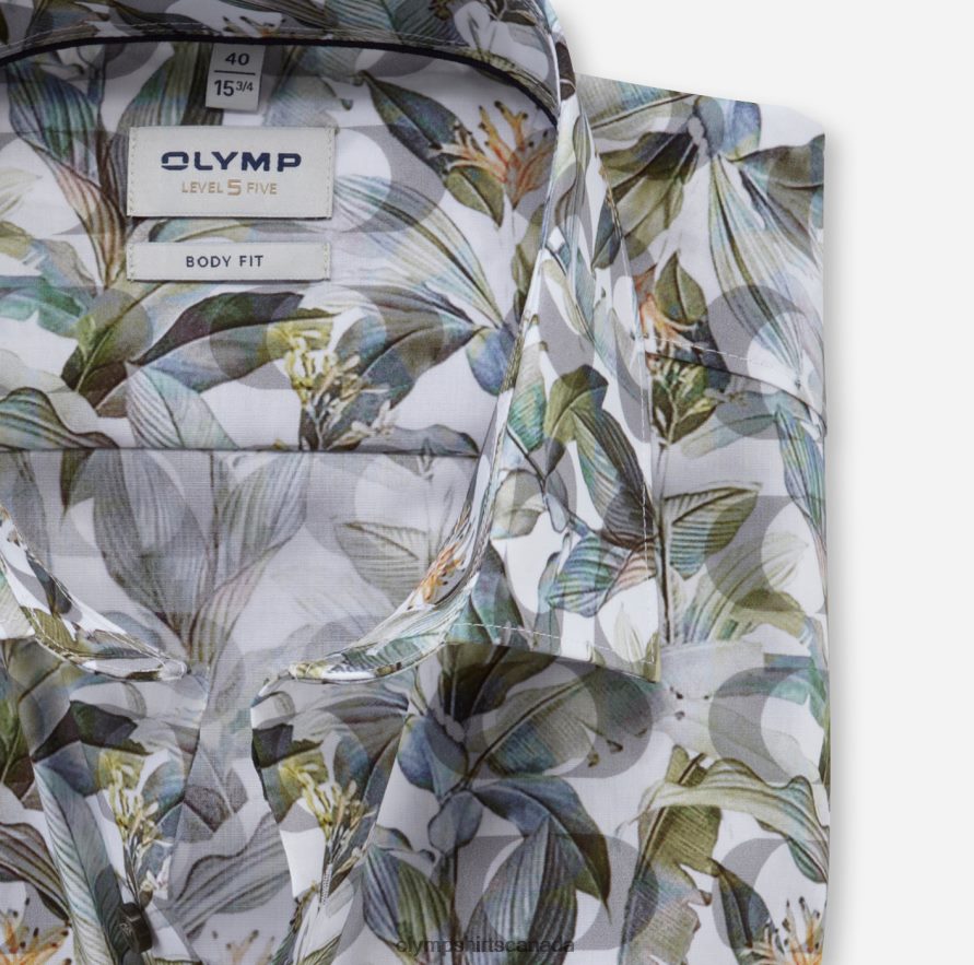 OLYMP Level Five Body Fit Business Shirt New York Kent Brass H2P42H350 Clothing