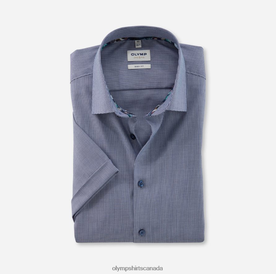 OLYMP Level Five Body Fit Business Shirt New York Kent Marine H2P42H460 Clothing