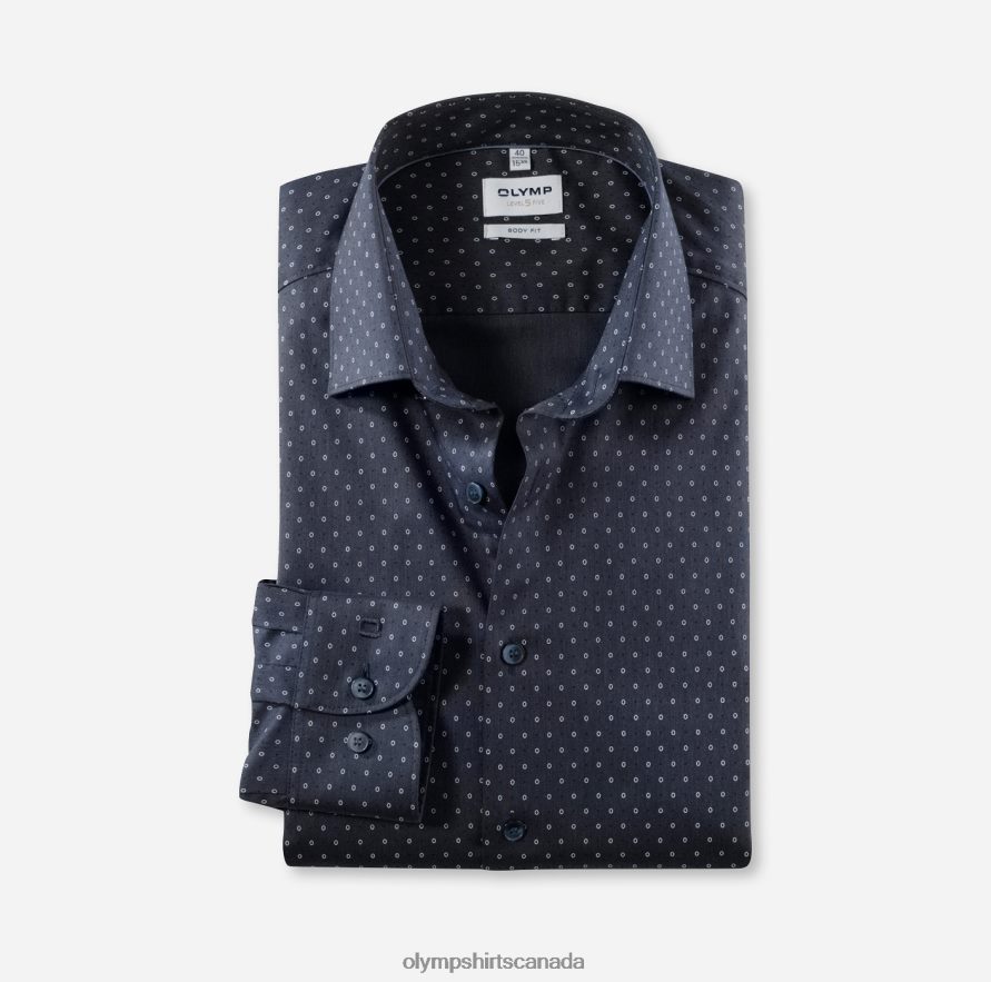 OLYMP Level Five Body Fit Business Shirt New York Kent Marine H2P42H796 Clothing
