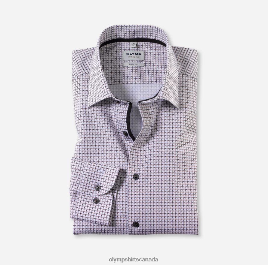 OLYMP Level Five Body Fit Business Shirt New York Kent Natural H2P42H507 Clothing