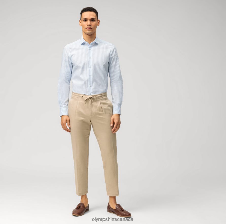 OLYMP Level Five Body Fit Business Shirt Royal Kent Bleu H2P42H562 Clothing