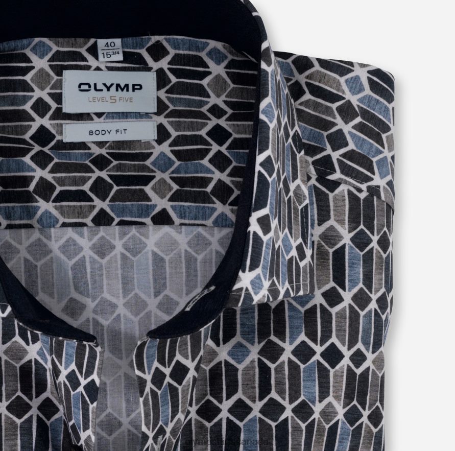 OLYMP Level Five Body Fit Business Shirt Royal Kent Natural H2P42H713 Clothing