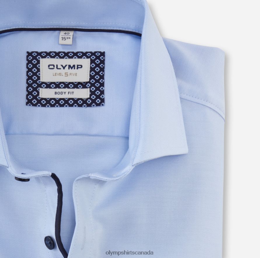 OLYMP Level Five Body Fit Business Shirt Royal Kent Ozone H2P42H457 Clothing