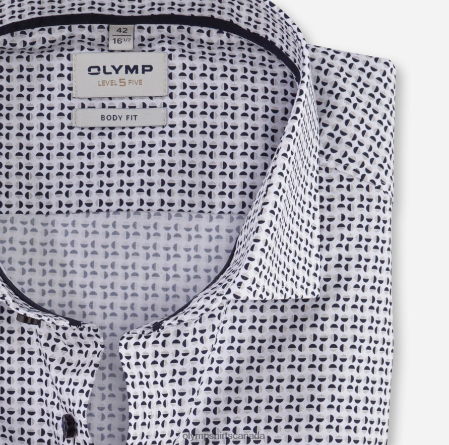 OLYMP Level Five Body Fit Business Shirt Royal Kent Taupe H2P42H657 Clothing