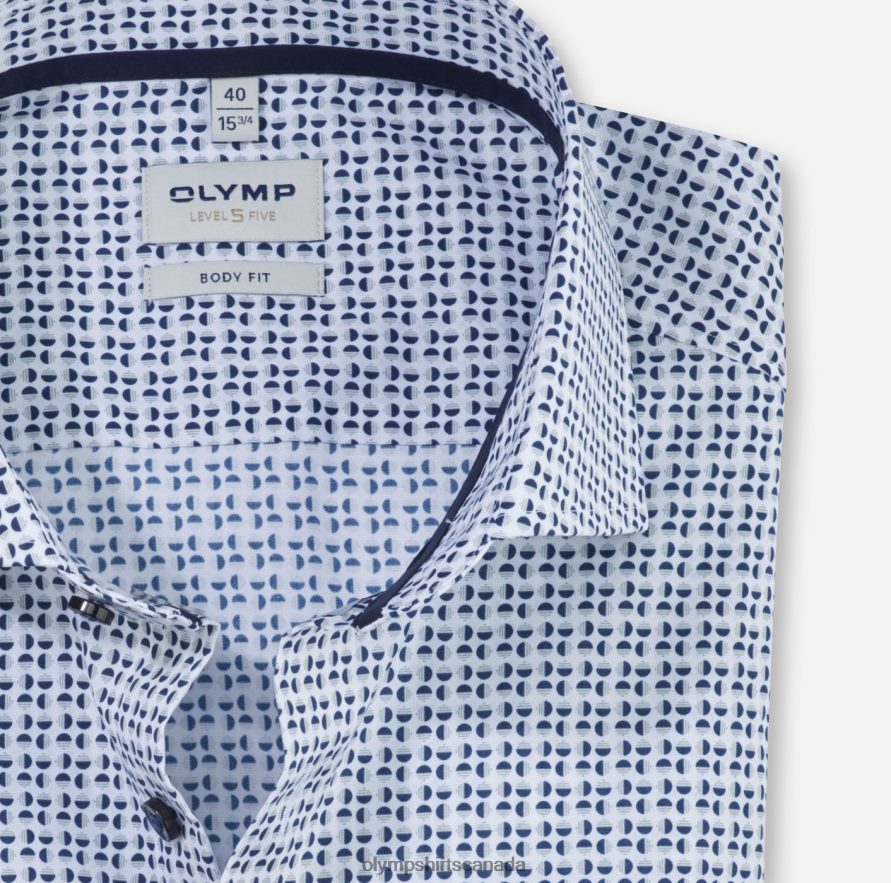 OLYMP Level Five Body Fit Business Shirt Royal Kent Taupe H2P42H668 Clothing