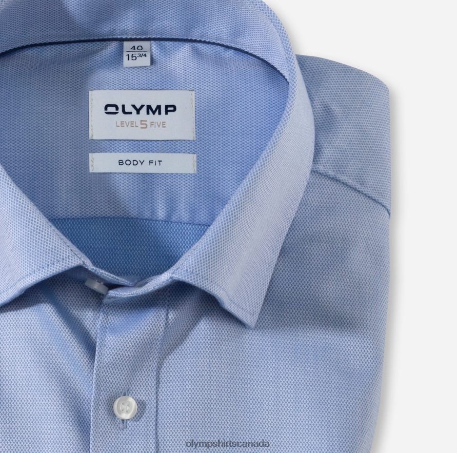 OLYMP Level Five Body Fit Business Shirt Under Button-Down Blue H2P42H412 Clothing