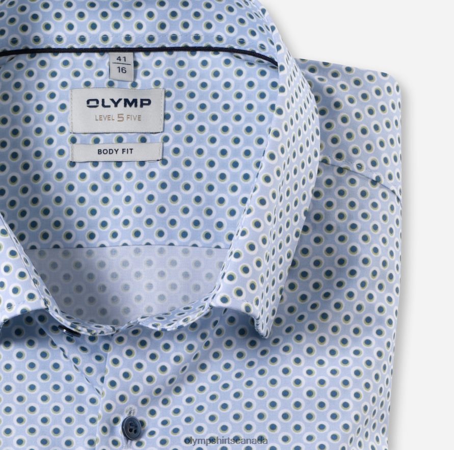 OLYMP Level Five Body Fit Business Shirt Under Button-Down Lime H2P42H386 Clothing