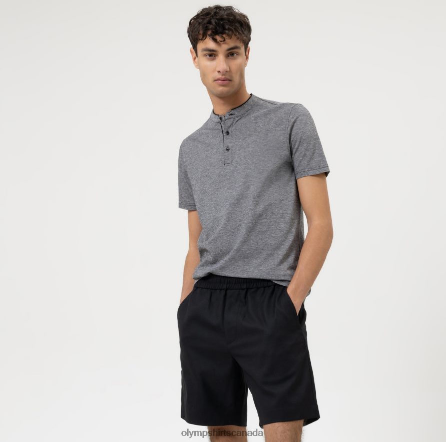 OLYMP Level Five Casual Body Fit Polo Black H2P42H2100 Clothing