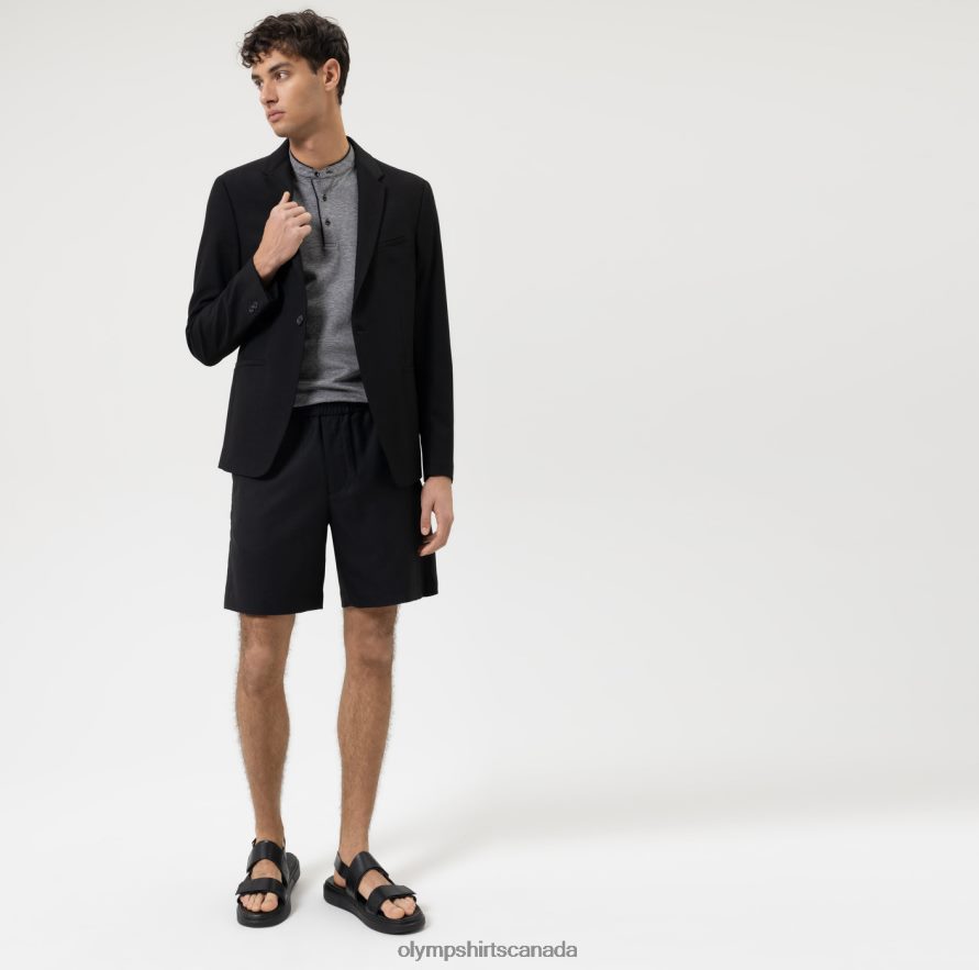 OLYMP Level Five Casual Body Fit Polo Black H2P42H2100 Clothing