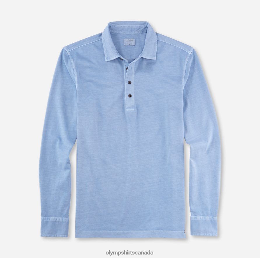 OLYMP Level Five Casual Body Fit Polo Bleu H2P42H2173 Clothing