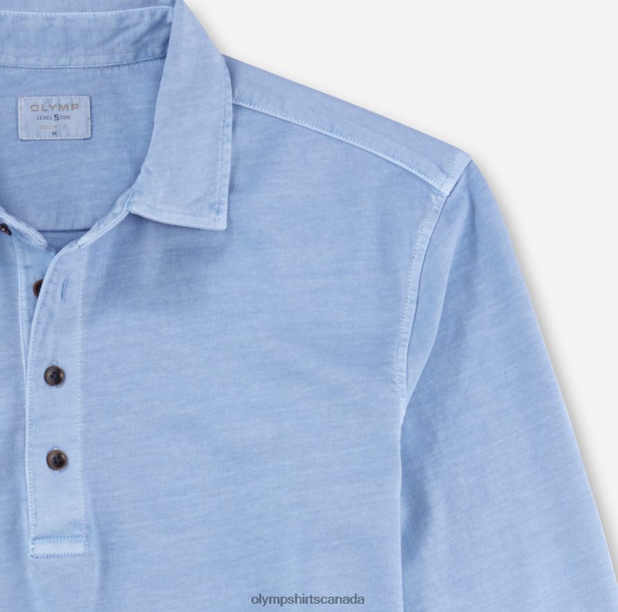 OLYMP Level Five Casual Body Fit Polo Bleu H2P42H2173 Clothing