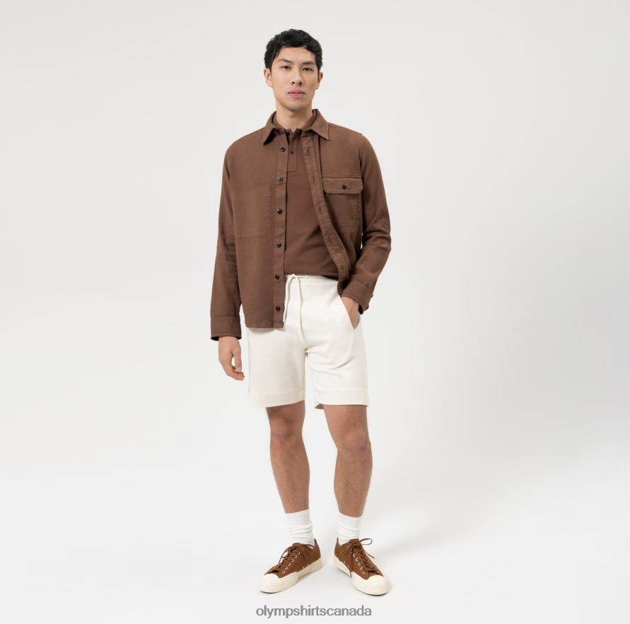 OLYMP Level Five Casual Body Fit Polo Brown H2P42H2099 Clothing