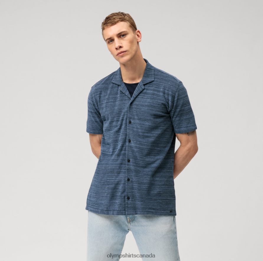 OLYMP Level Five Casual Body Fit Polo Marine H2P42H2089 Clothing