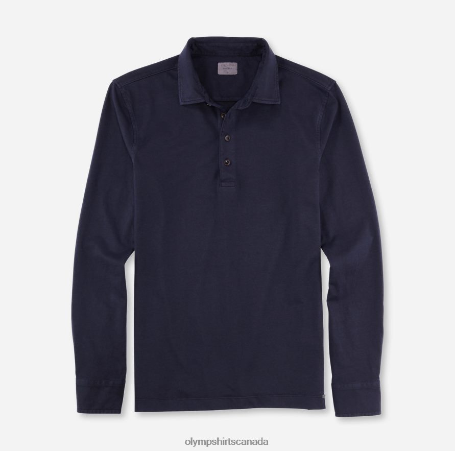OLYMP Level Five Casual Body Fit Polo Marine H2P42H2142 Clothing