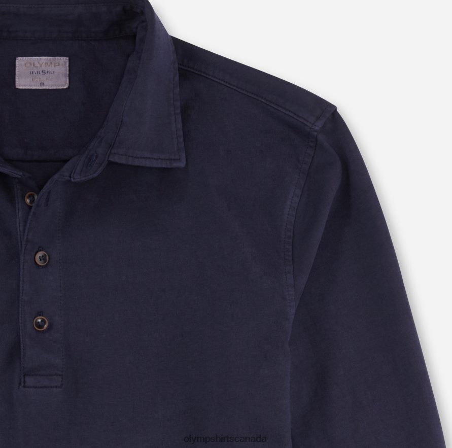 OLYMP Level Five Casual Body Fit Polo Marine H2P42H2142 Clothing