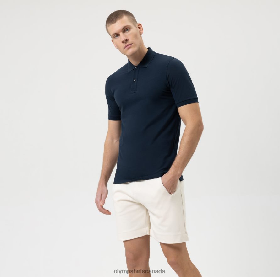 OLYMP Level Five Casual Body Fit Polo Marine H2P42H2160 Clothing