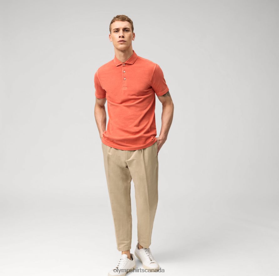 OLYMP Level Five Casual Body Fit Polo Sienna H2P42H2126 Clothing