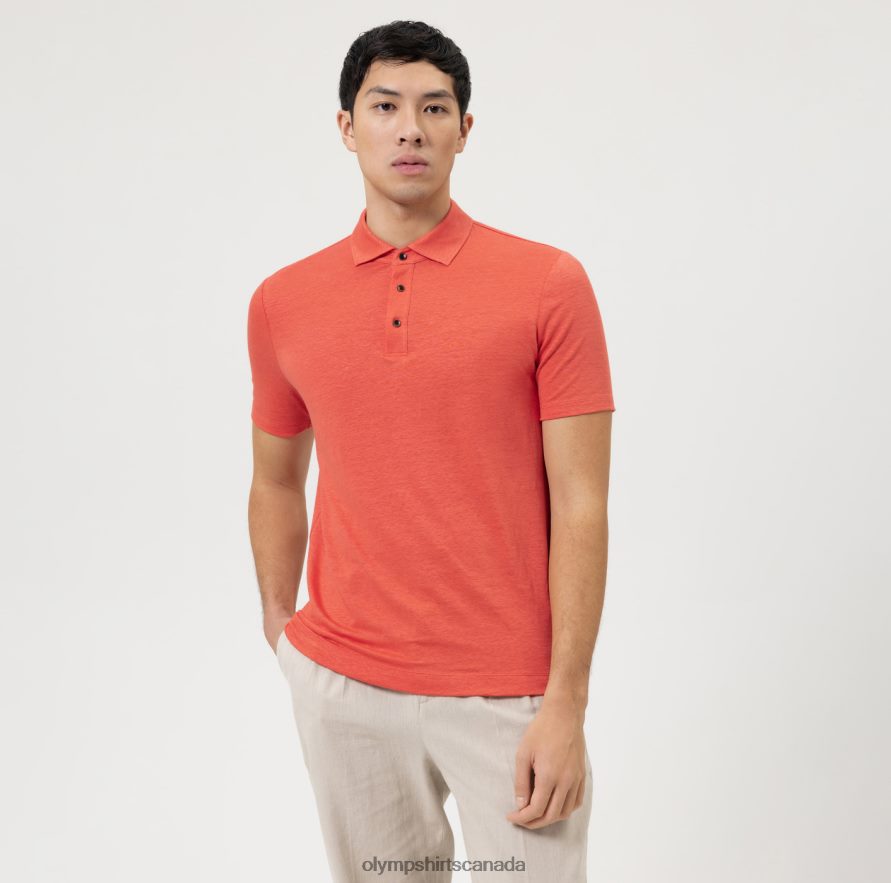 OLYMP Level Five Casual Body Fit Polo Sienna H2P42H2156 Clothing