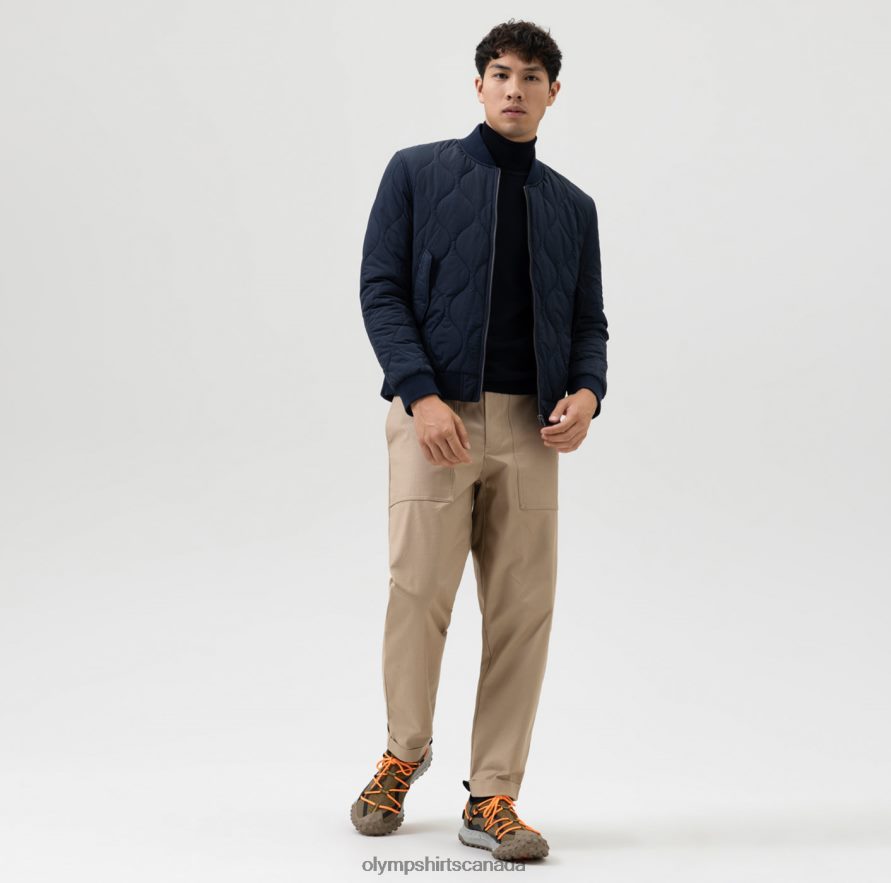 OLYMP Level Five Sweat Body Fit Jacket Marine H2P42H2190 Clothing