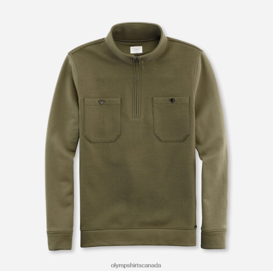 OLYMP Level Five Sweat Body Fit Olive H2P42H1923 Clothing