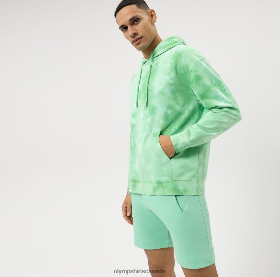 OLYMP Level Five Sweat Body Fit Sweatshirt Light Green H2P42H1903 Clothing