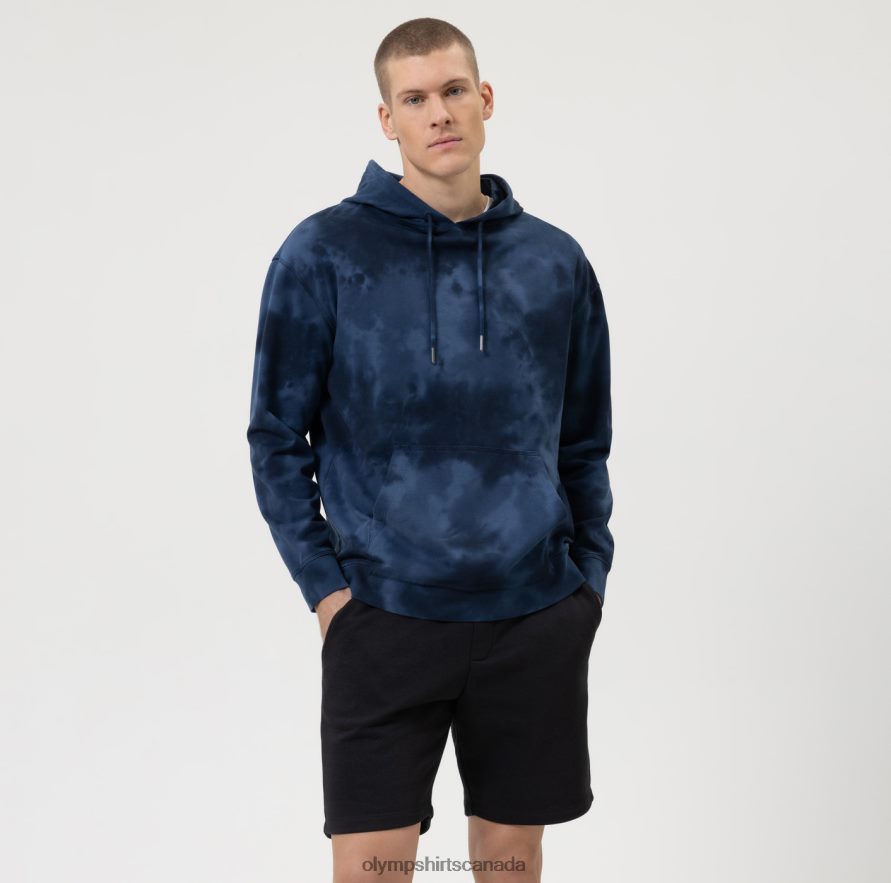OLYMP Level Five Sweat Body Fit Sweatshirt Marine H2P42H1917 Clothing