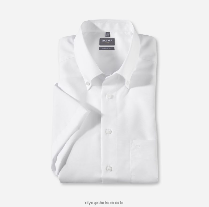 OLYMP Luxor Comfort Fit Business Shirt Button-Down White H2P42H1674 Clothing
