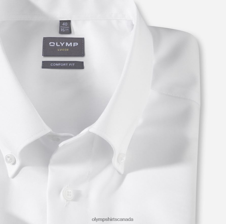 OLYMP Luxor Comfort Fit Business Shirt Button-Down White H2P42H1674 Clothing