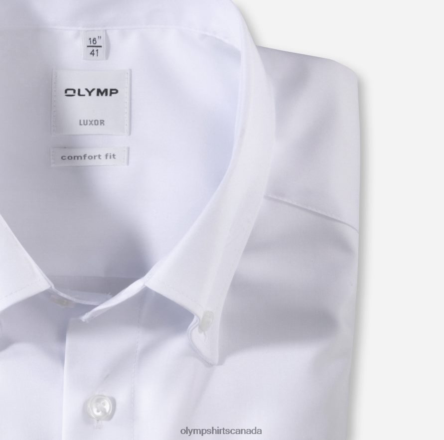 OLYMP Luxor Comfort Fit Business Shirt Button-Down White H2P42H1678 Clothing