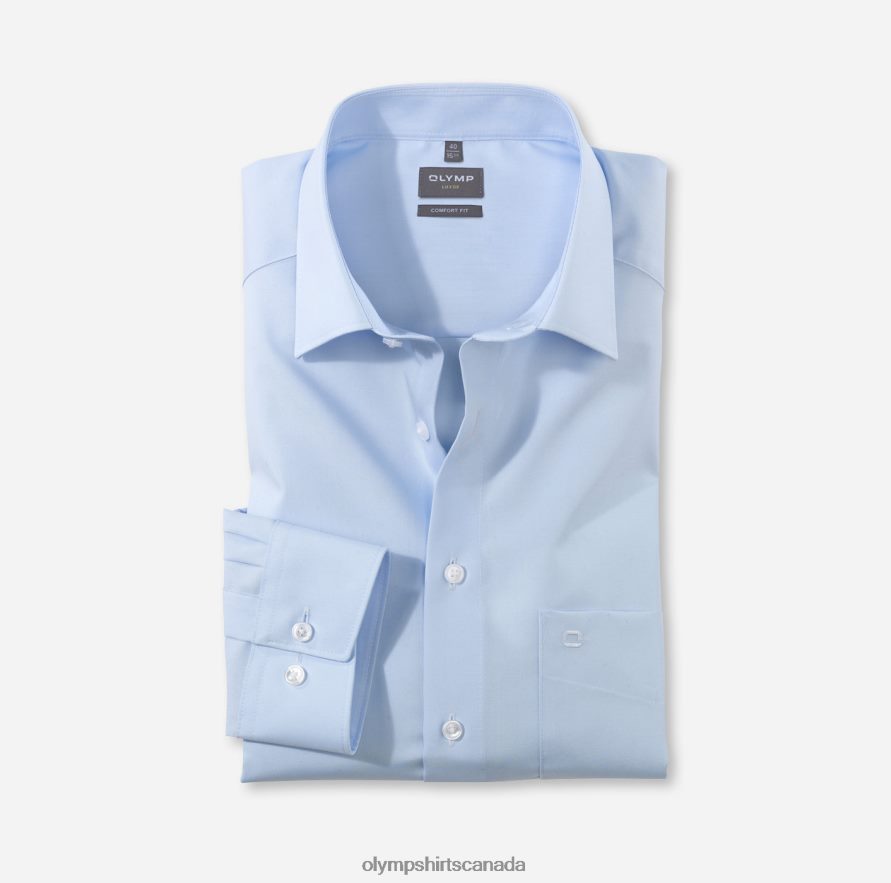 OLYMP Luxor Comfort Fit Business Shirt Long Sleeve Extra Long New Kent Blue H2P42H1705 Clothing