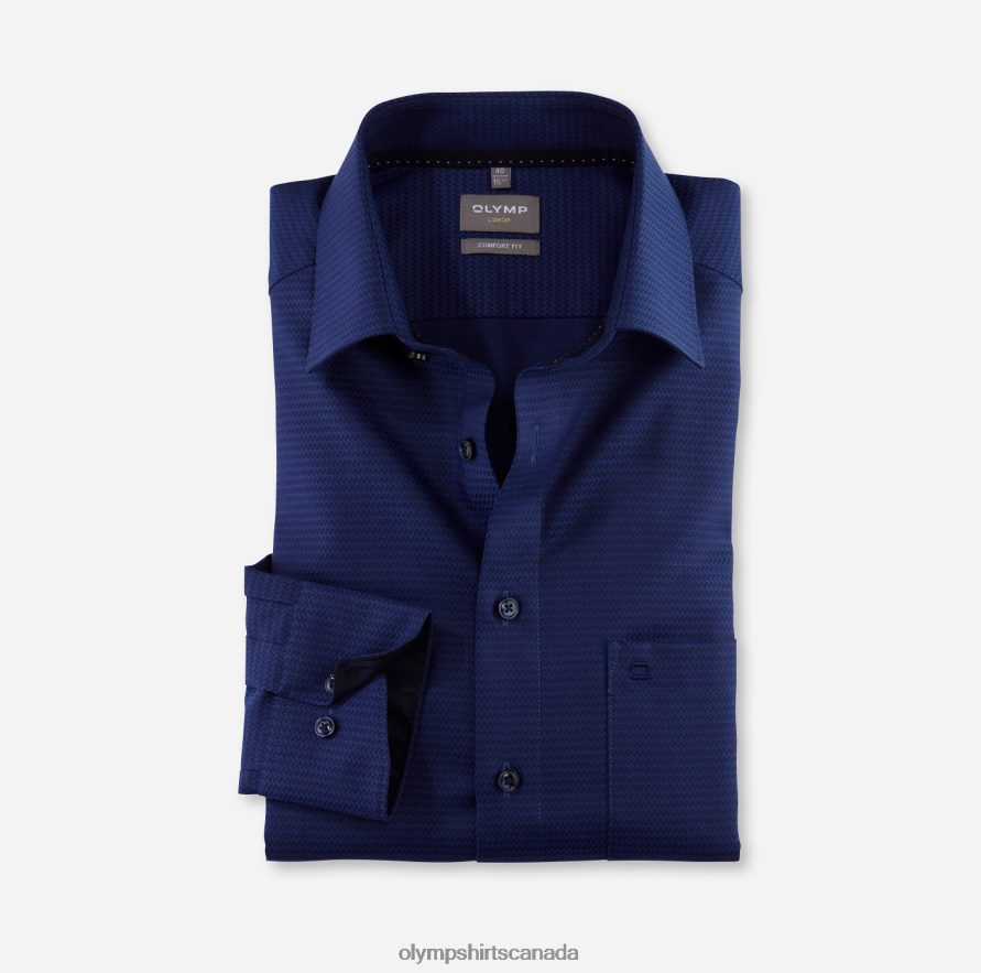 OLYMP Luxor Comfort Fit Business Shirt Long Sleeve Extra Long New Kent Marine H2P42H1695 Clothing