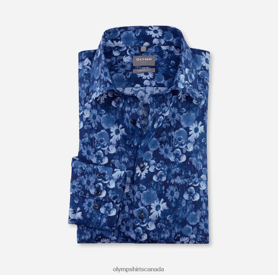 OLYMP Luxor Comfort Fit Business Shirt Long Sleeve Extra Long New Kent Marine H2P42H1696 Clothing