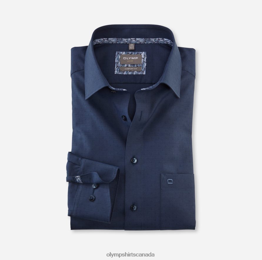 OLYMP Luxor Comfort Fit Business Shirt Long Sleeve Extra Long New Kent Marine H2P42H1703 Clothing