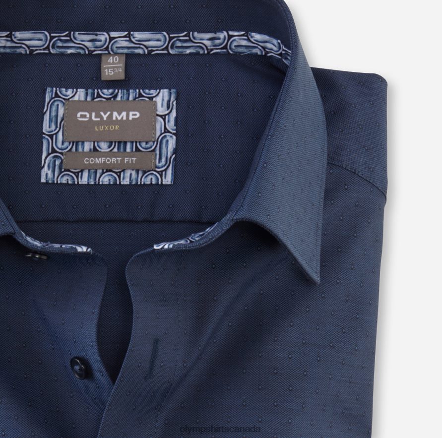 OLYMP Luxor Comfort Fit Business Shirt Long Sleeve Extra Long New Kent Marine H2P42H1703 Clothing