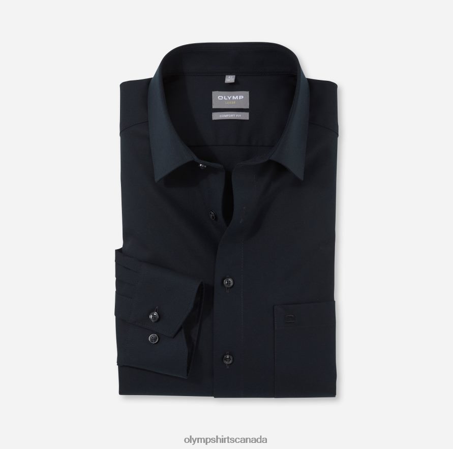 OLYMP Luxor Comfort Fit Business Shirt New Kent Black H2P42H1640 Clothing