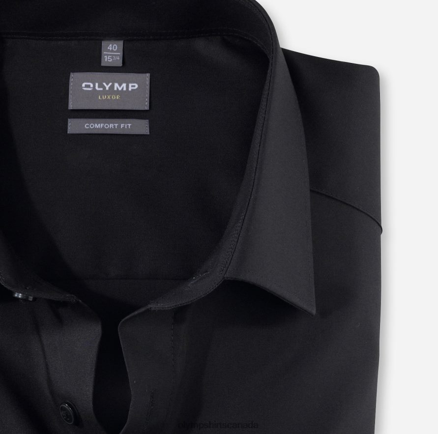 OLYMP Luxor Comfort Fit Business Shirt New Kent Black H2P42H1676 Clothing