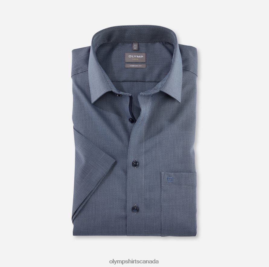 OLYMP Luxor Comfort Fit Business Shirt New Kent Bleu H2P42H1493 Clothing