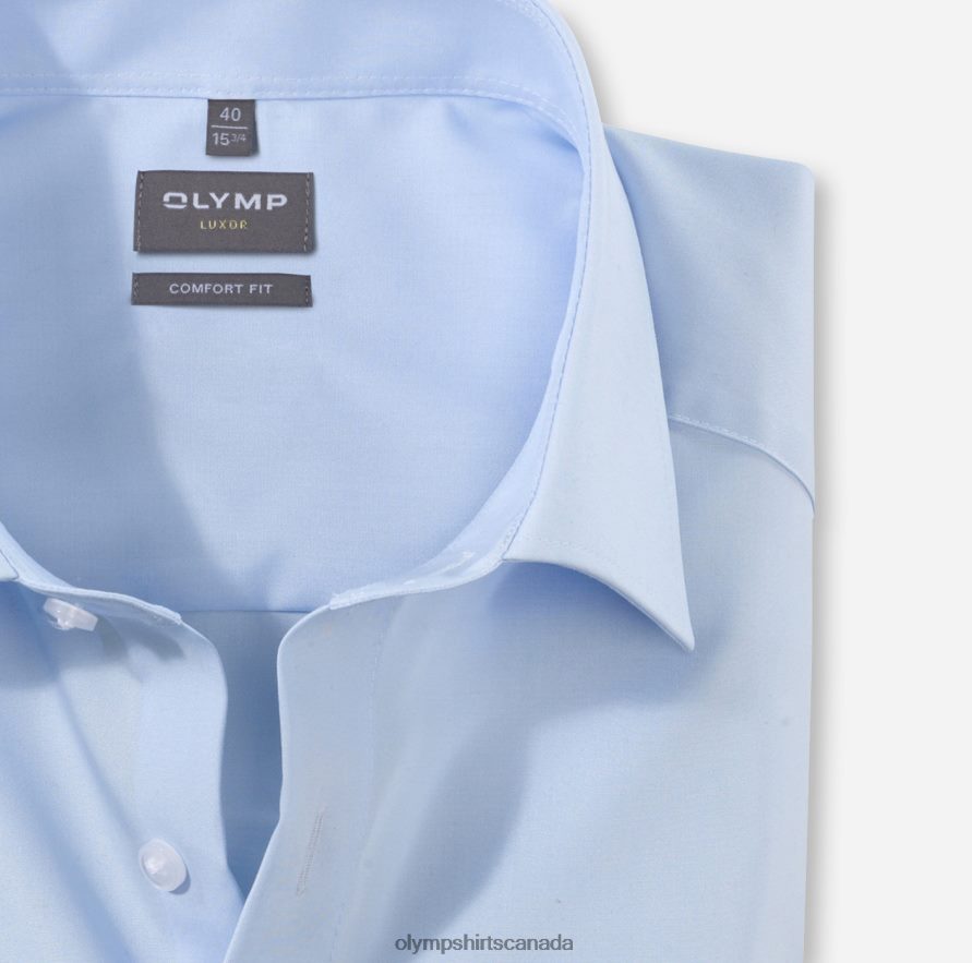 OLYMP Luxor Comfort Fit Business Shirt New Kent Blue H2P42H1686 Clothing
